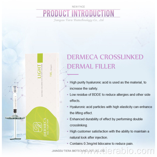 Cross-Linked Dermal Filler Hyaluronic Acid Injectable 2ml